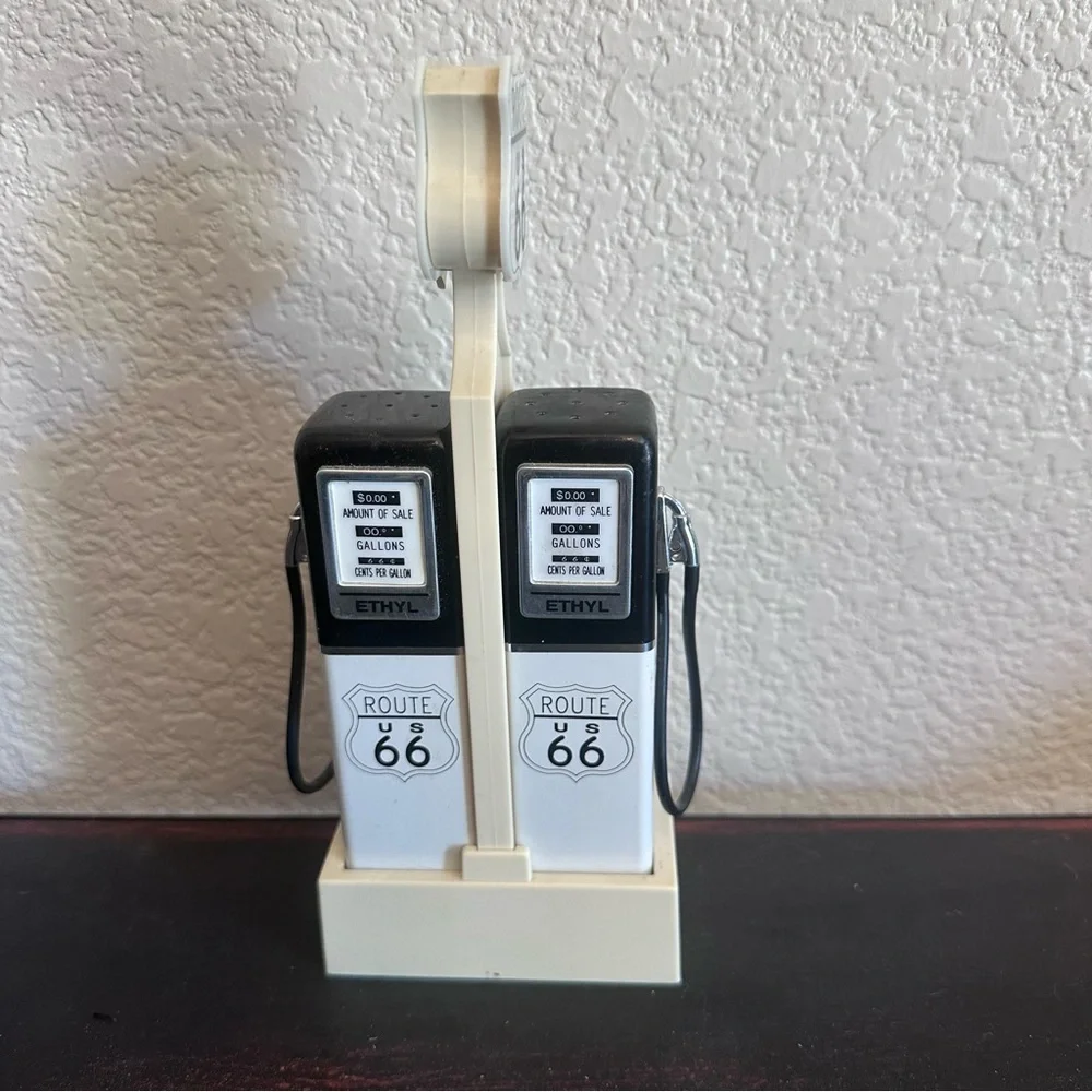 Route 66 Vintage Gas Pump Salt and Pepper Shakers